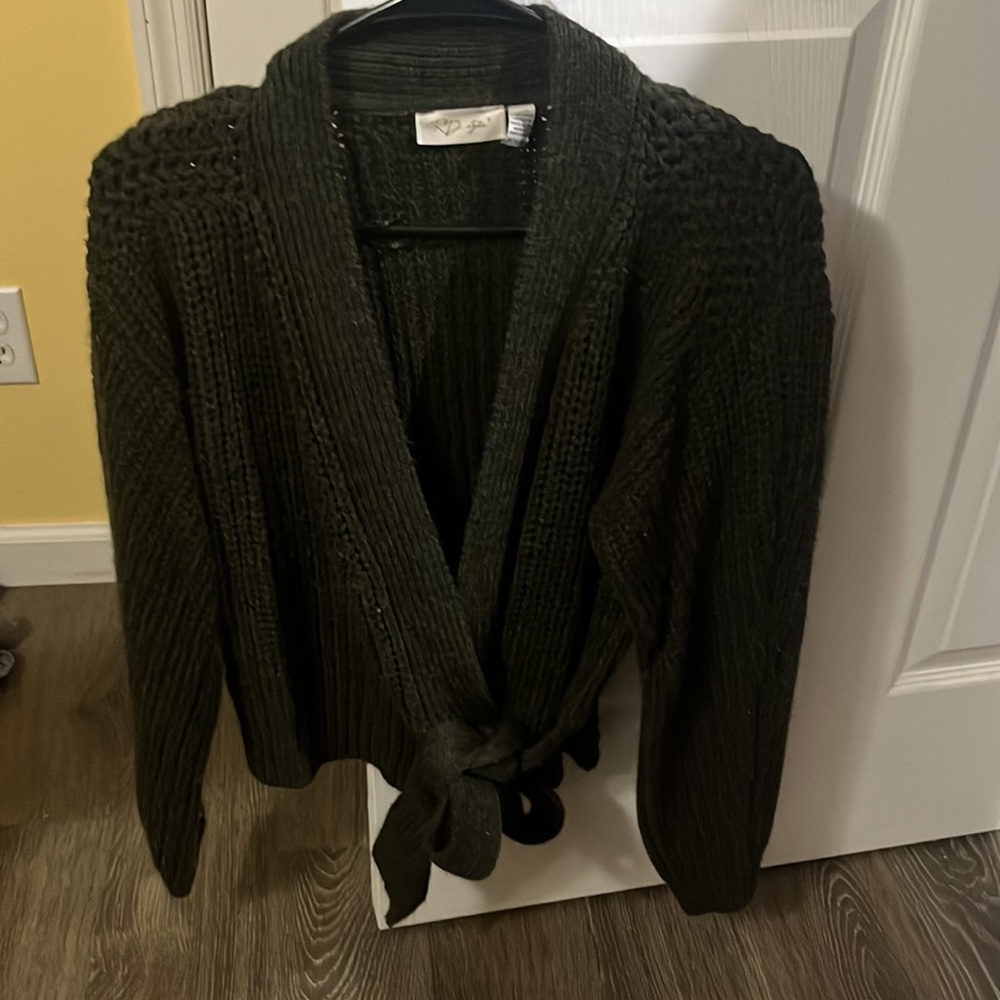 2 for $10 sale**Tie Front Cardigan - Picture 2 of 3